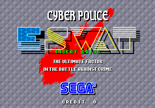 ESWAT - Cyber Police (set 3, World, FD1094 317-0130) Title Screen